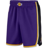 Mens Los Angeles Lakers Purple Authentic Style On-Court New Design Shorts