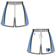 Mens Memphis Grizzlies Home White Authentic Style On-Court Shorts