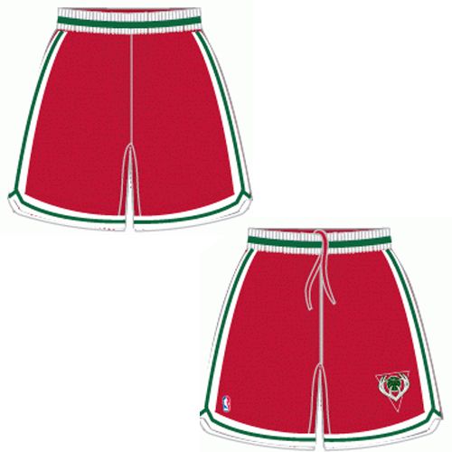 Mens Milwaukee Bucks Alternate Burgundy Authentic Style On-Court Shorts