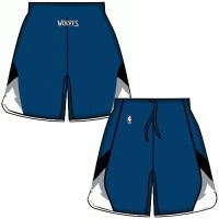 Mens Minnesota Timberwolves Road Blue Authentic Style On-Court Shorts