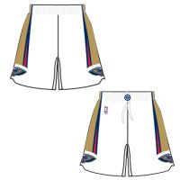 Mens New Orleans Pelicans  Home White Authentic Style On-Court Shorts