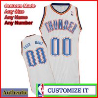 Oklahoma City Thunder Custom Authentic Style Home Jersey White