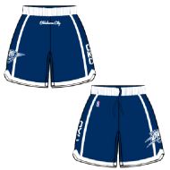 Mens Oklahoma City Alt Blue Authentic Style On-Court Shorts