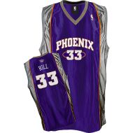 Phoenix Suns Authentic Style Road Jersey Purple #33 Grant Hill