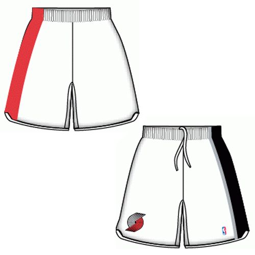 Mens Portland Trail Blazers Home White Authentic Style On-Court Shorts