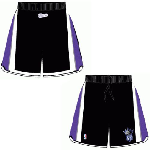 Mens Sacamento Kings Alt Black  Authentic Style On-Court Shorts