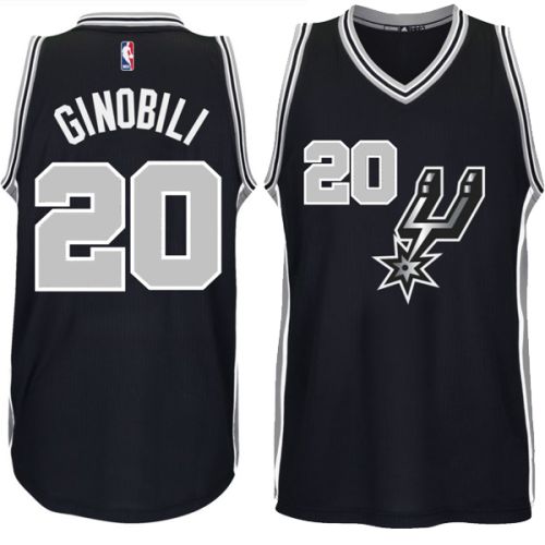 San Antonio Spurs 2015/16  Authentic Style Alt Black Road Jersey 