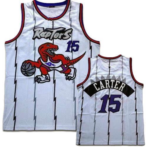 Toronto Raptors Custom Authentic Style Throwback White  Jersey