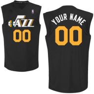 Utah Jazz  Fashion Custom Authentic Style Black Jersey