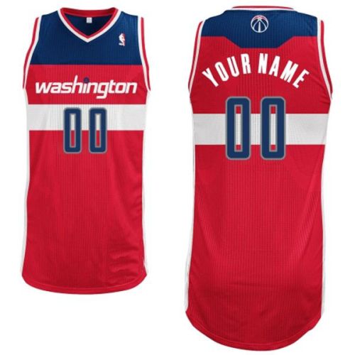 Washington Wizards Red Custom Authentic Style Road  Jersey