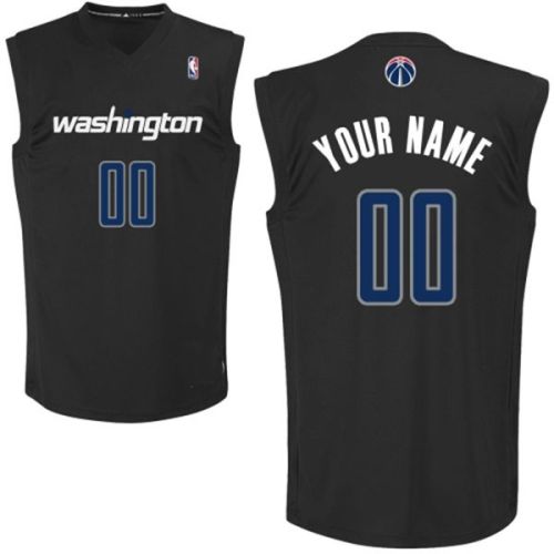 Washington Wizards Fashion Custom Authentic Style Black Jersey