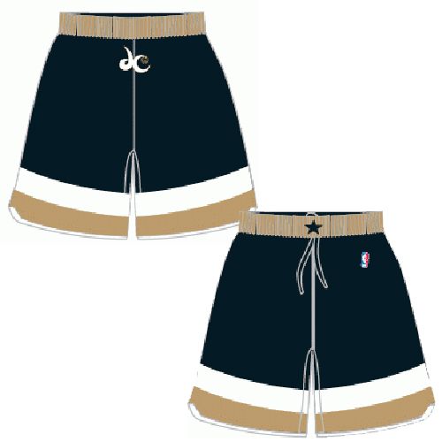 Mens Washington Wizards Alt Black  Authentic Style On-Court Shorts