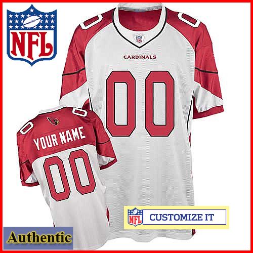 Arizona Cardinals RBK Style Authentic White Jersey (Pick A Player)