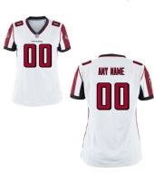 Nike Style Women's Atlanta Falcons Customized White Jersey (Any Name Number)