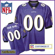 Baltimore Ravens RBK Style Authentic Home Purple Jersey (Pick A Player)