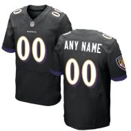 Baltimore Ravens Nike Elite Style Alternate Black Jersey (Pick A Name)