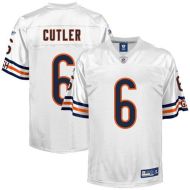 Chicago Bears NFL White Football Jersey #6 Jay Cutler