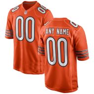 Chicago Bears Nike Elite Style Alt Orange Jersey (Any Name) 