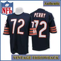 Chicago Bears Authentic Style Throwback Navy Jersey #72 William Perry