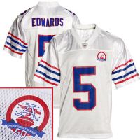 Buffalo Bills  NFL AFL Throwback Football Jersey White  #5 Trent Edwards