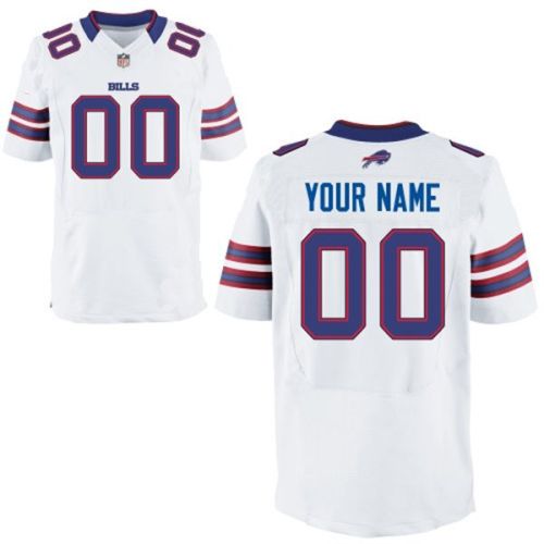 Buffalo Bills Nike Elite Style White Jersey (Any Name) 