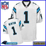 Carolina Panthers NFL Authentic White Football Jersey #1 Cam Newton