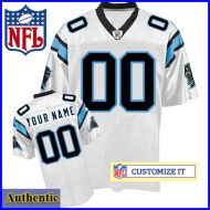 Carolina Panthers RBK Style Authentic White Jersey (Pick A Player)