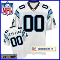 Carolina Panthers RBK Style Authentic White Youth Jersey