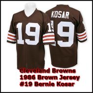 Cleveland Browns 1986 NFL Dark Brown Jersey #19 Bernie Kosar
