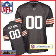 Cleveland Browns RBK Style Authentic Alt Brown Jersey (Pick A Player)