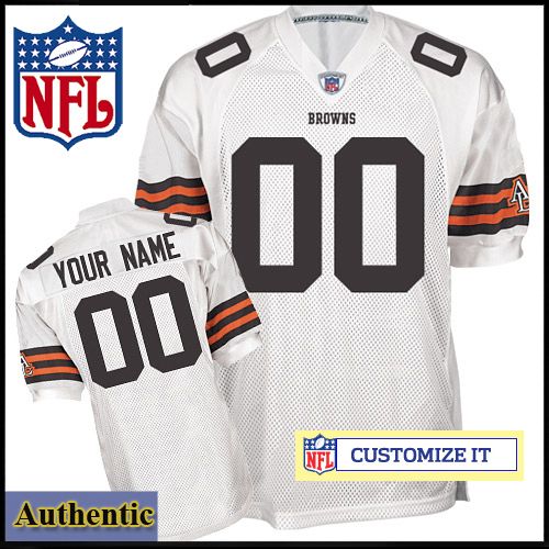 Cleveland Browns RBK Style Authentic White Youth Jersey