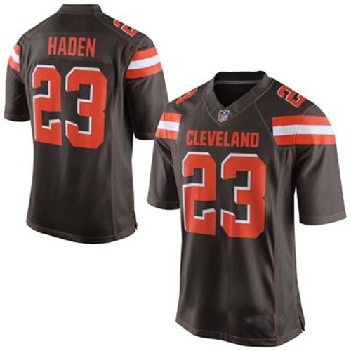 Cleveland Browns T15 Nike Elite Style # 23 Joe Haden Brown Jersey 