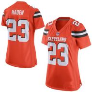 Nike Style Women's T15 Cleveland Browns Customized Alt Orange Jersey (Any Name Number)