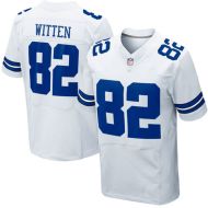 Dallas Cowboys Nike Elite Style Away White Jersey #82 Jason Witten 