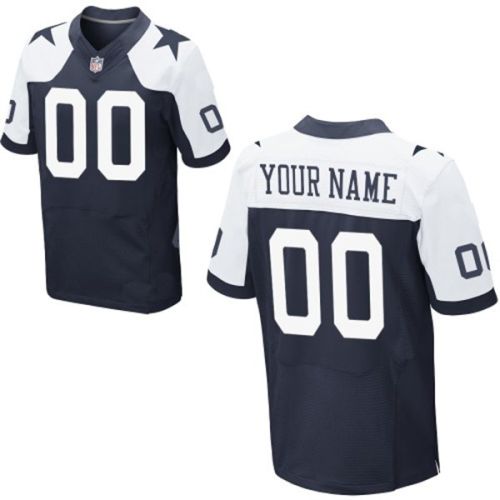 Dallas Cowboys Nike Elite Style Throwback Blue White Jersey (Pick A Name)