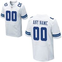 Dallas Cowboys Nike Elite Style Away White Jersey (Pick A Name)