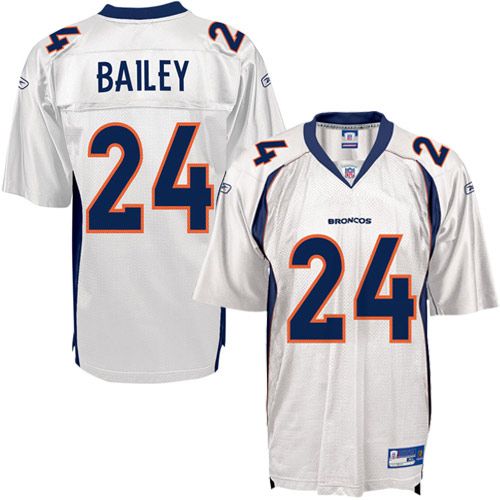 Denver Broncos NFL White Football Jersey #24 Champ Bailey