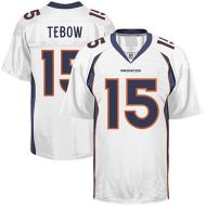 Denver Broncos NFL Authentic White Football Jersey #15 Tim Tebow