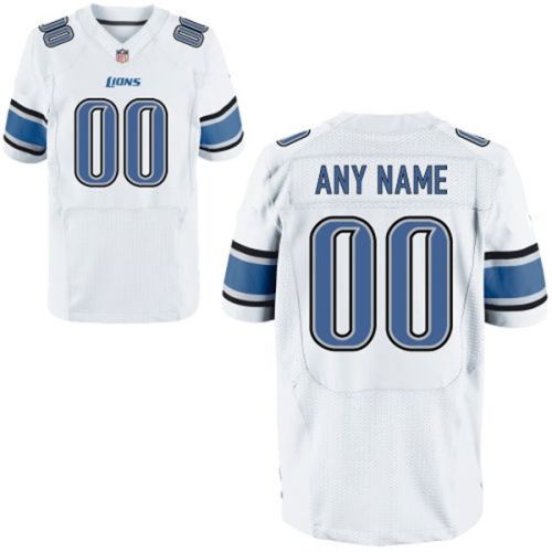 Detroit Lions Nike Elite Style Away White Jersey (Pick A Name)