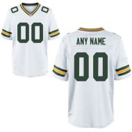 Green Bay Packers Nike Elite Style Away White Jersey (Pick A Name)
