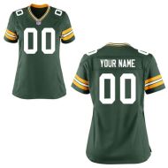 Nike Style Women's Green Bay Packers Customized Home Green Jersey (Any Name Number)