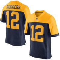 Green Bay Packers Nike Elite Style T15 Throwback Gold Jersey 12 Aaron Rodgers