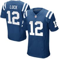 Indianapolis Colts Nike Elite Style Home Blue Jersey 12  Luck 