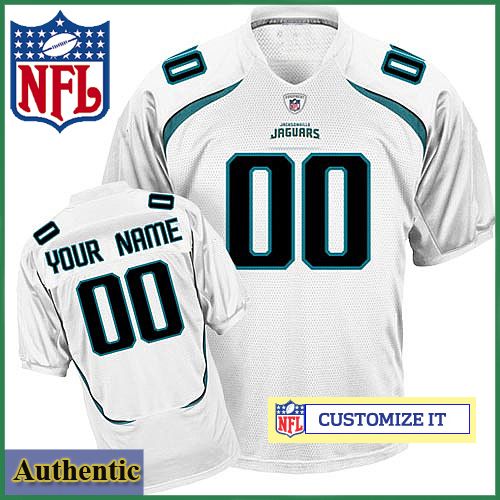 Jacksonville Jaguars RBK Style Authentic White Youth Jersey