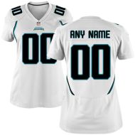 Nike Style Women's Jacksonville Jaguars Customized White Jersey (Any Name Number)