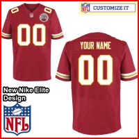 Nike Style Women's Kansas City Chiefs Customized Home Red Jersey (Any Name Number)