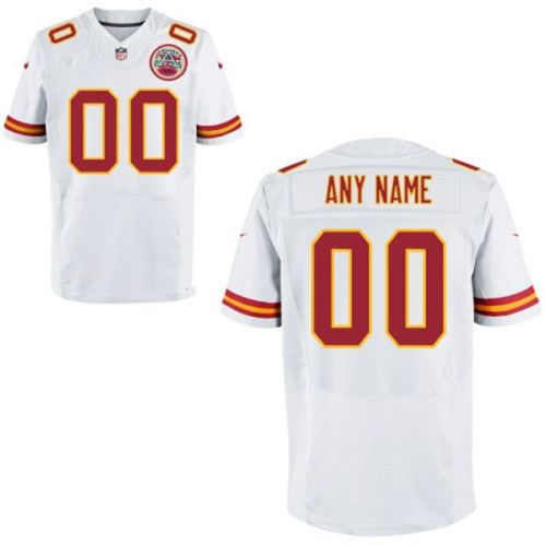 Kansas City Chiefs Nike Elite Style Away White Jersey (Pick A Name)