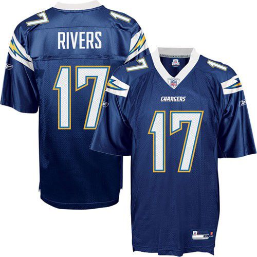 San Diego Chargers NFL Navy Blue Football Jersey #17 Philip Rivers