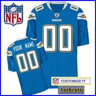 San Diego Chargers RBK Style Authentic Alt Lt Blue Jersey (Pick A Player)