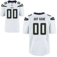 Los Angeles Chargers Nike Elite Style Away White Jersey (Pick A Name)